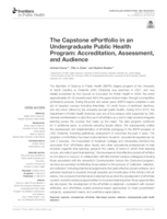 The capstone ePortfolio in an undergraduate public health program : accreditation, assessment, and audience
